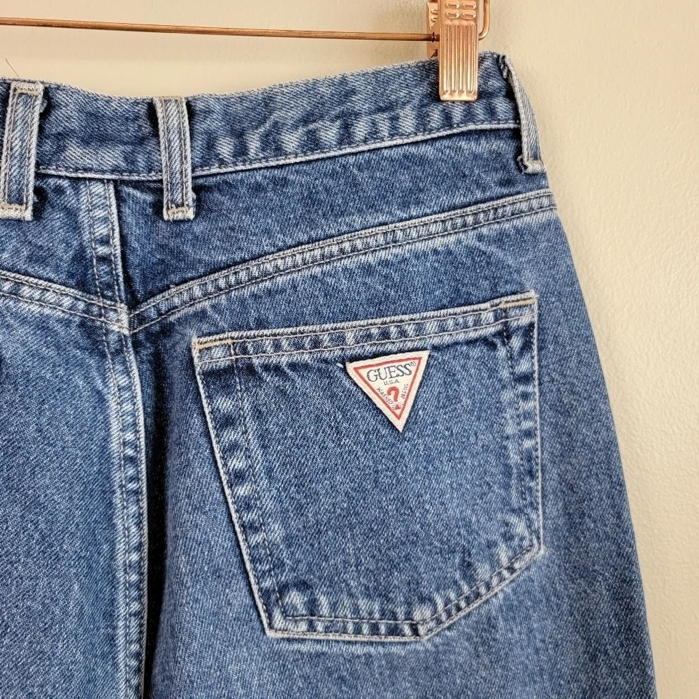 Vintage Guess Jeans Original 050 Classic Fit Narrow Tapered Leg High Rise Mom - Picture 9 of 11
